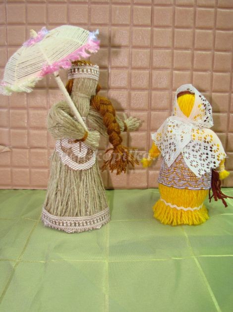 ​Сувенирная кукла из шпагата: часть 2