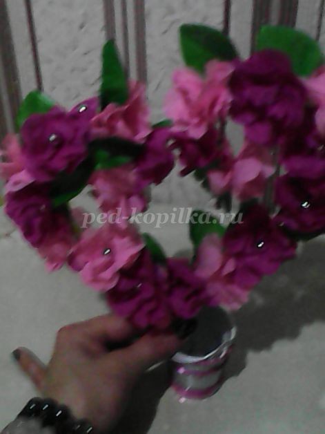 ​Топиарий "Дерево любви": часть 3