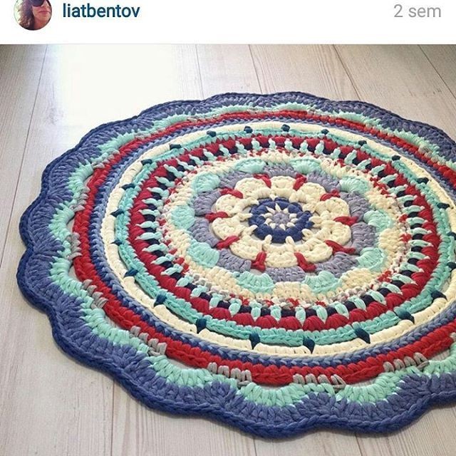 ​Вязание ковриков крючком