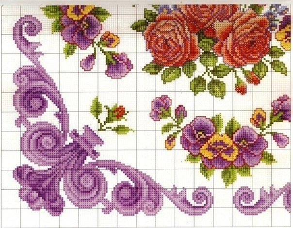 Вышиваем красивую подушку