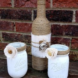 Декорирование банок и бутылок