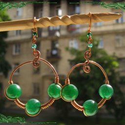 Создаём серьги "Забава Путятишна" по мотивам славянских височных колец: часть 2