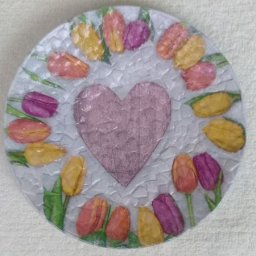 Декорируем блюдце в технике декупаж на яичной скорлупе: часть 1