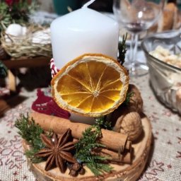 Новогодние композиции со свечой