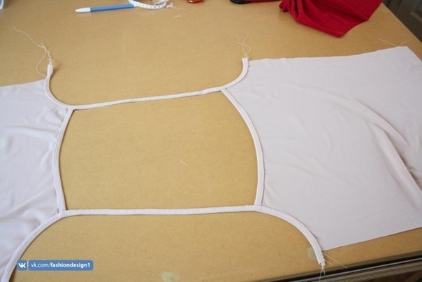 Бретели трикотажного топа