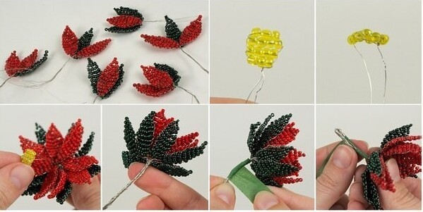 Цветочек из бисера