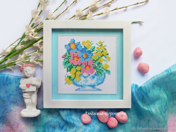 Имитируем вышивку в технике точечная роспись: часть 1 Имитируем вышивку в технике точечная роспись: часть 1
