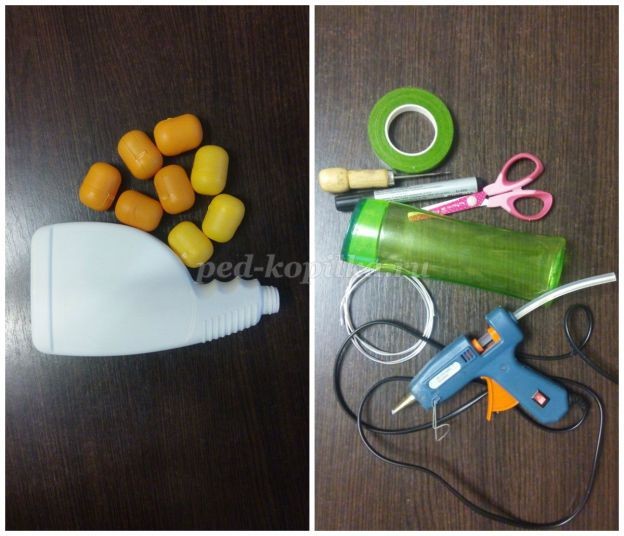 Как сделать нарциссы из пластиковых бутылок