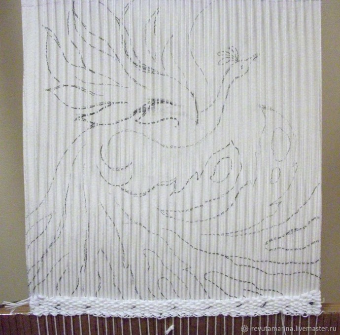 ​Ткём гобелен "Жар-птица": часть 2