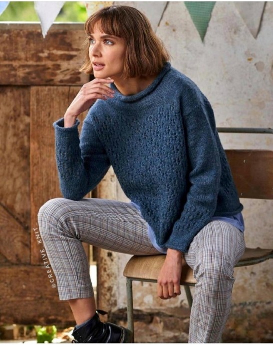 Уютный свитер спицами Уютный свитер спицами