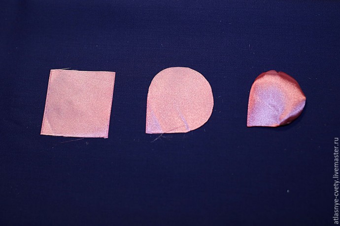 ​Делаем атласную розу: часть 1