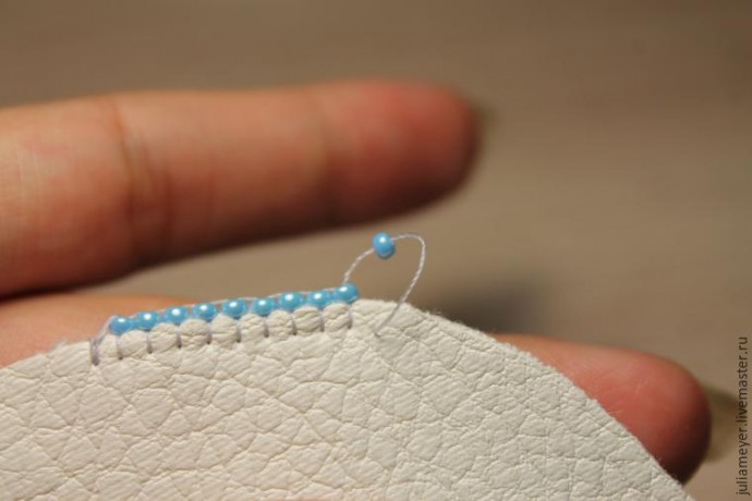 ​Вышиваем шикарное колье "Зазеркалье": часть 4