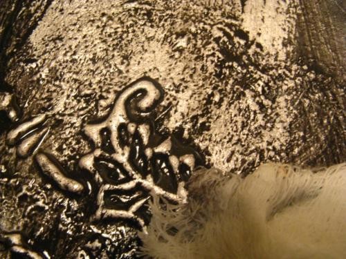 Используем шпатлёвку для создания декора и тонируем её: часть 5