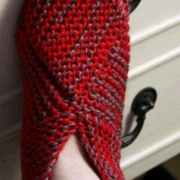 Простые тапочки спицами