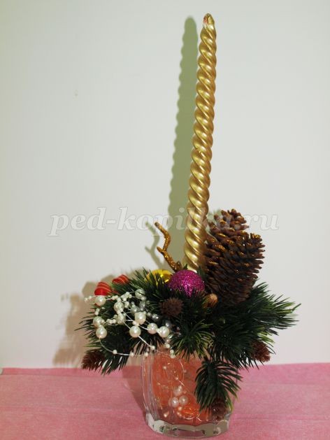 Новогодний подсвечник своими руками: часть 2