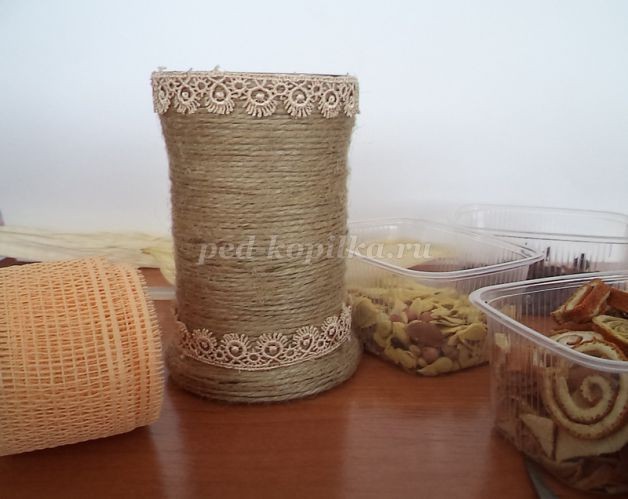 ​Подставка для канцелярских принадлежностей своими руками: мастер-класс, часть 2