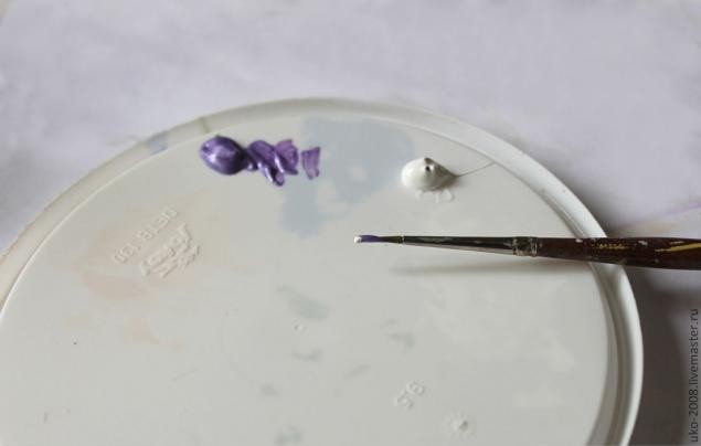 Процесс имитации филиграни и роспись акриловыми красками шкатулки: часть 2