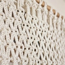 Занавеска из веревки в технике макраме