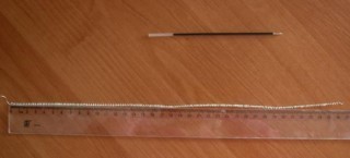 ​Цветок из проволоки и ниток мулине в технике ганутель: часть 1