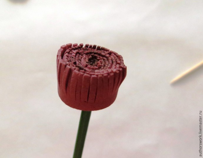 Гербера из фоамирана: часть 4