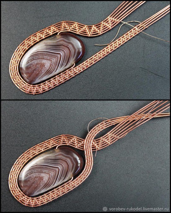 Кулон из медной проволоки Кулон из медной проволоки