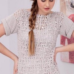 ​Нежный джемпер крючком