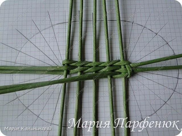 ​Плетение из газетных трубочек