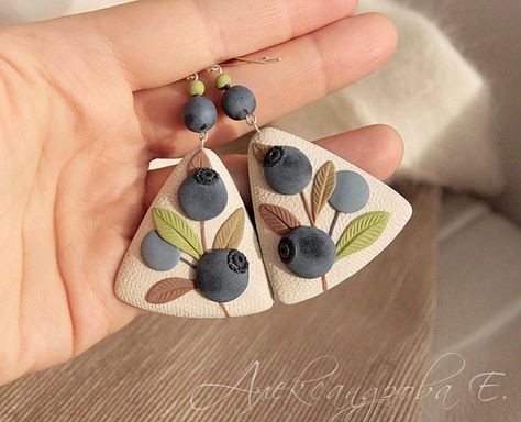 Серьги из полимерной глины