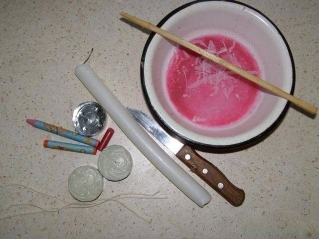 ​Свечи-розочки своими руками