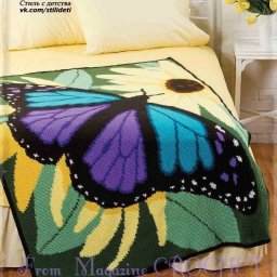 Вяжем плед спицами