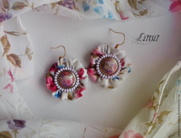 Серьги "Рассвет в Париже"