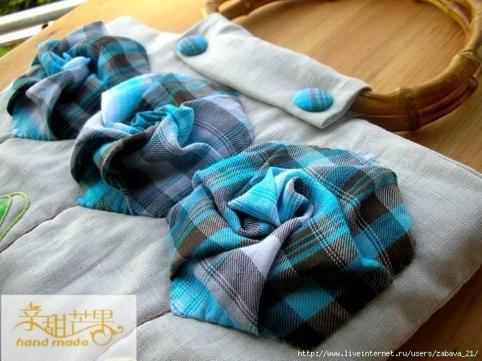 Мастер-класс по текстильным розочкам