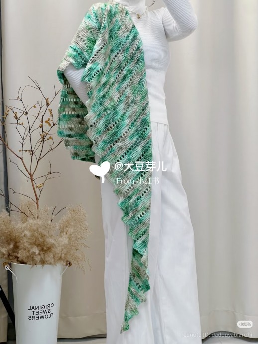 ​Шаль с длинными концами