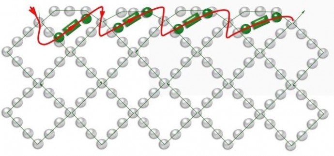 Зеленый цветок из бисера