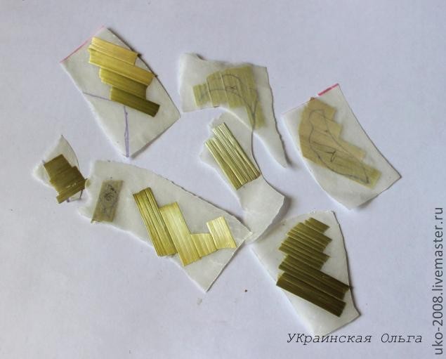 Декор шкатулки в технике аппликация соломкой: часть 1