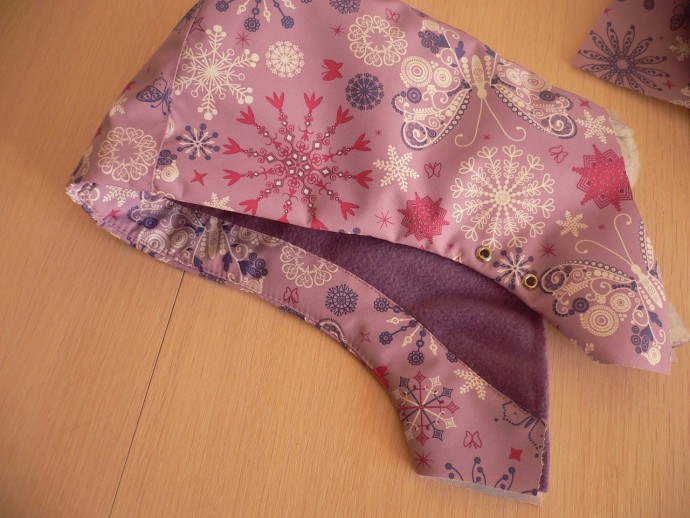 Обработка капюшона с трикотажным воротником Обработка капюшона с трикотажным воротником