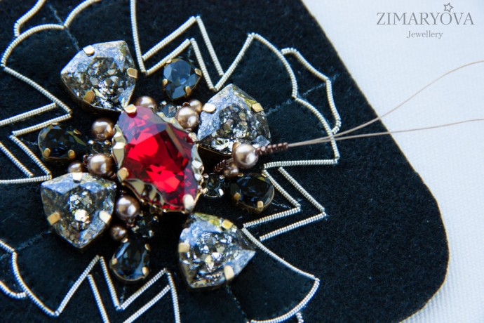 ​Создаем брошь-орден "Primavera": часть 2