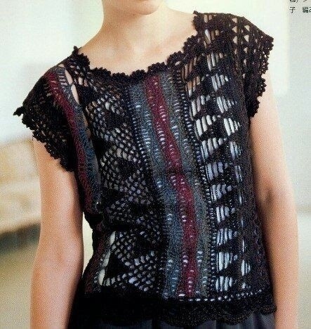 ​Вяжем интересный топ