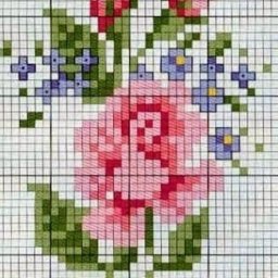 Вышиваем розы