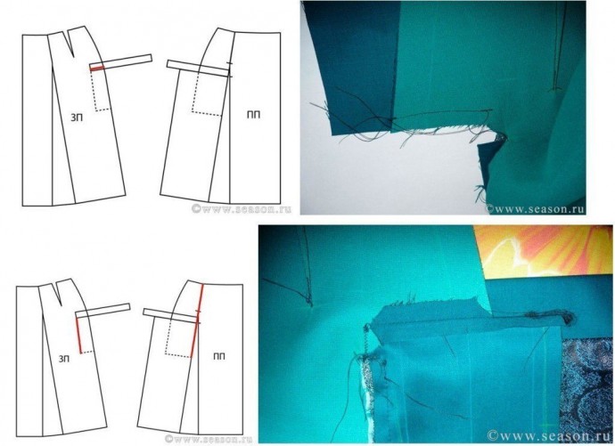 Карман на юбке