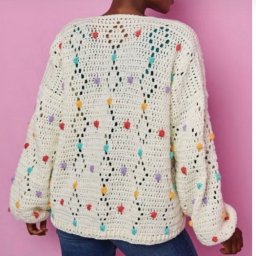 Оригинальный вязаный жакет