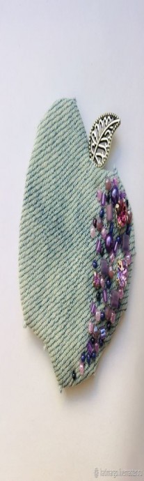 ​Создаем брошь "Яблочко" из джинсы: часть 1