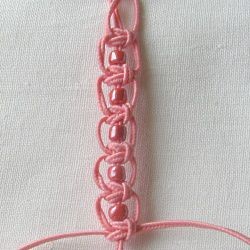 ​10 плетёных цепочек с бисером в технике макраме: часть 2