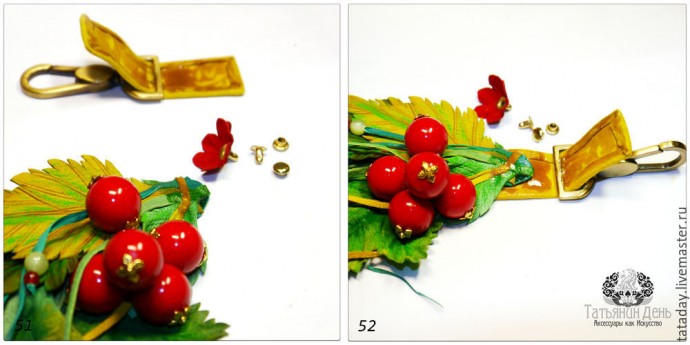 Делаем осеннюю подвеску-брелок для сумки: часть 3