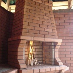 Камин-барбекю и варочная печь из огнеупорных кирпичей: мастер-класс