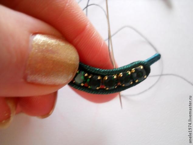 ​Мастер-класс по созданию сутажного кулона "Весенний букетик": часть 5