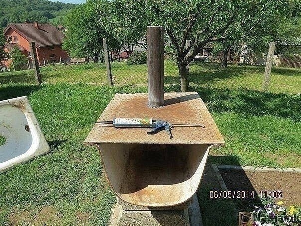 Печь из ванны своими руками