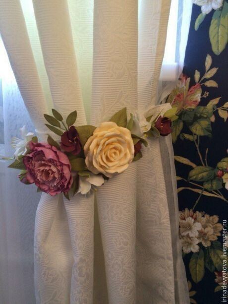 Подхваты для штор своими руками