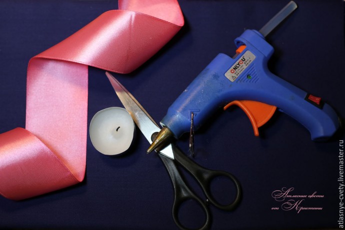 ​Делаем атласную розу: часть 1