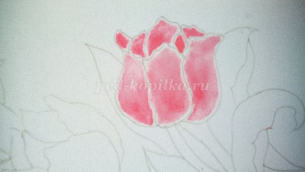 Холодный батик "Тюльпаны"